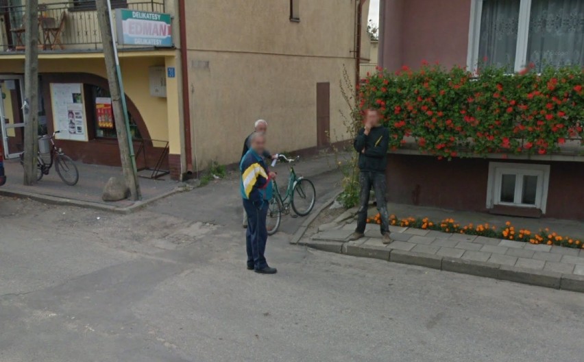 Kamery Google Street View przyłapały mieszkańców Raciążka