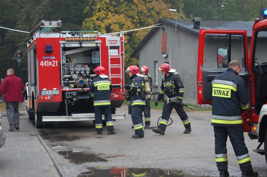 Akcja strażacka w szpitalu w Dzieżążnie