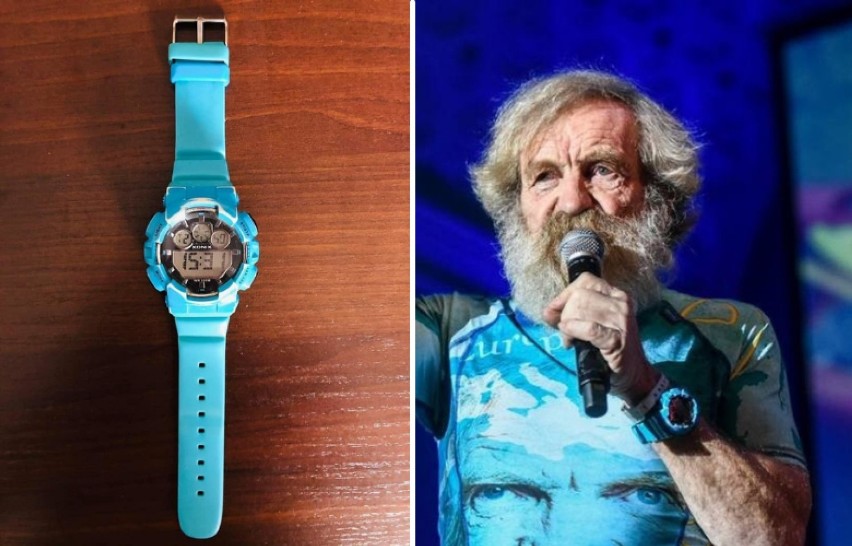 Błękitny zegarek wielkiego podróżnika Aleksandra Doby trafił na licytację charytatywną dla Ingi