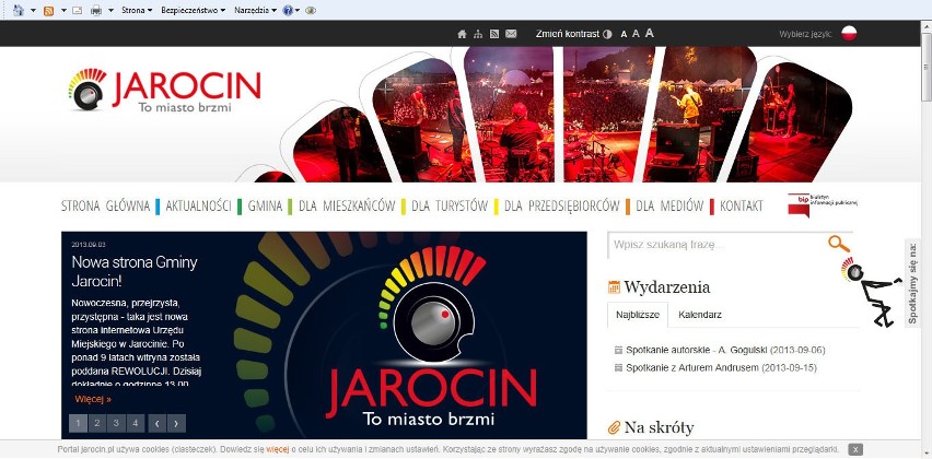 Nowy portal gminy Jarocin: Strona www.Jarocin.pl została...