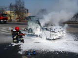 Września: Pożar samochodu [ZDJĘCIA]