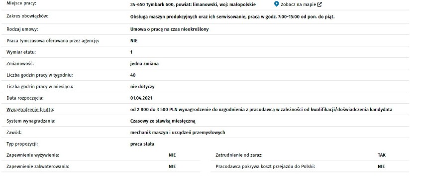 Limanowa. Aktualne oferty pracy w Powiatowym Urzędzie Pracy. Kogo szukają pracodawcy? [PRZEGLĄD] 18.03.21