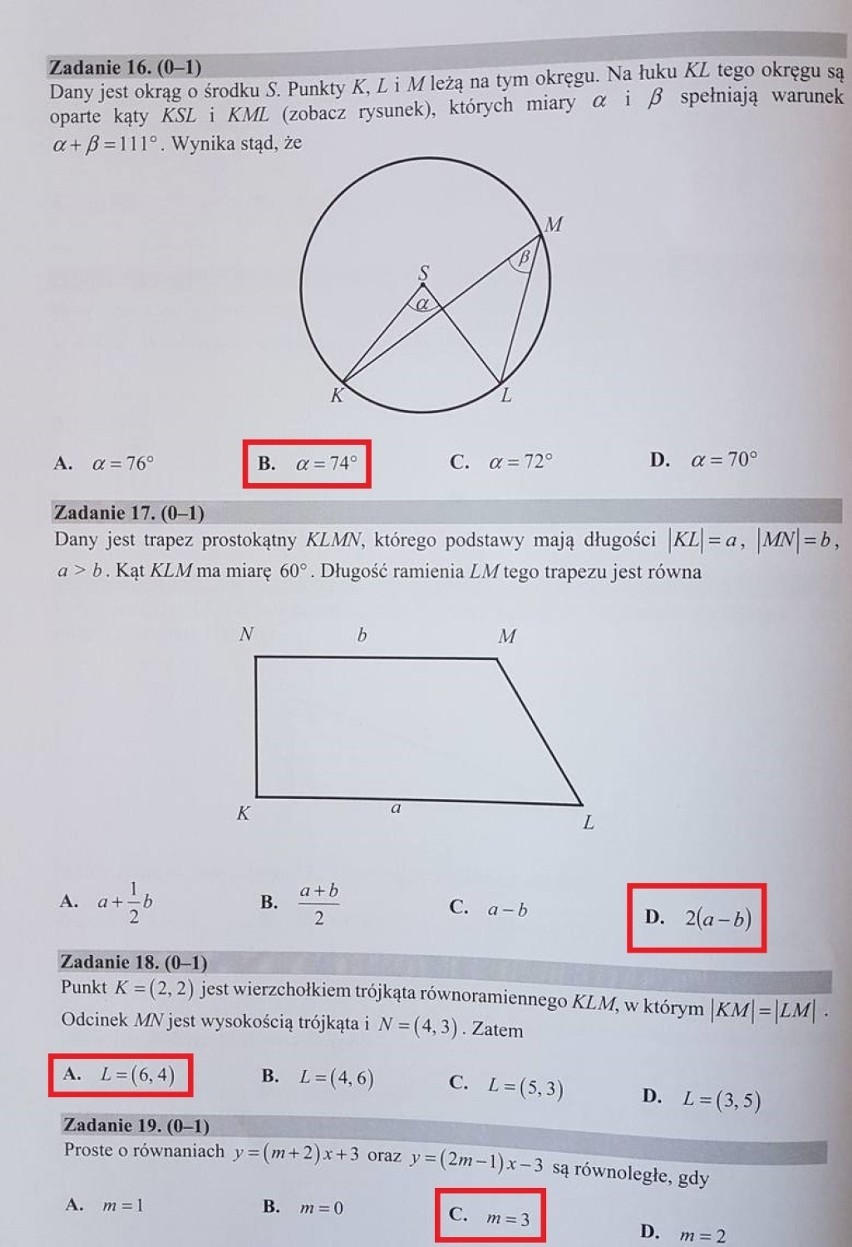 Matura z matematyki 2018 - rozwiązane arkusze CKE