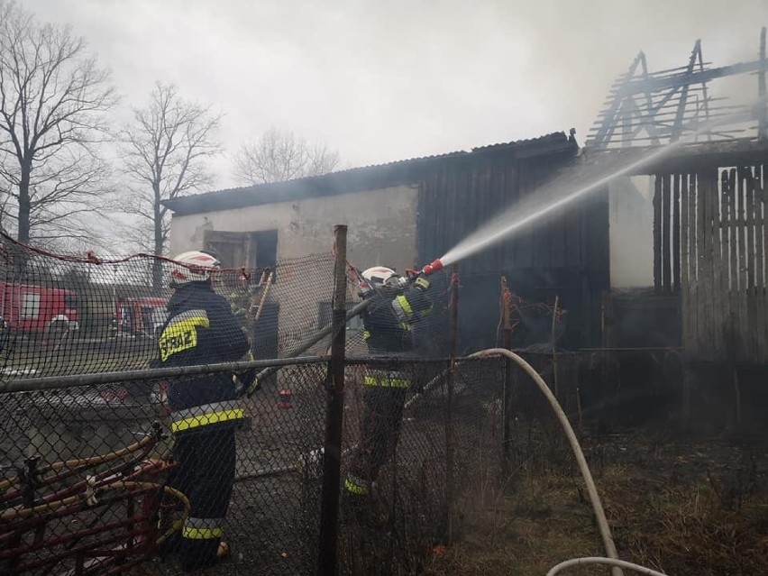 Pożar stodoły w Raciborowicach