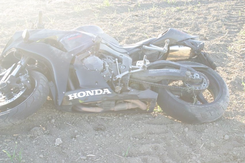 Wypadek motocyklisty w Raciborzu