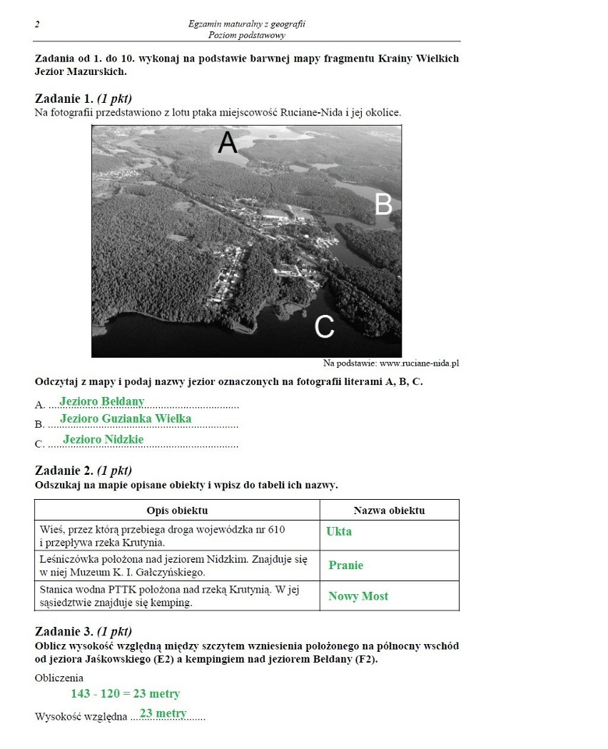 MATURA 2013 z geografii - poziom podstawowy i rozszerzony [arkusze, pytania, odpowiedzi]