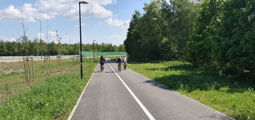Śródmiejska droga rowerowa powstała przy okazji budowy nowej obwodnicy Rybnika