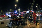 Wypadek bmw na Zgierskiej w Łodzi. Kierowca ciężko ranny