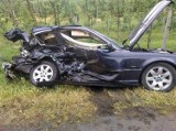 Uwaga! Wypadek w Cierzpicach i Miłobądzu. Spalone auto w Bałdowie [ZDJĘCIA]