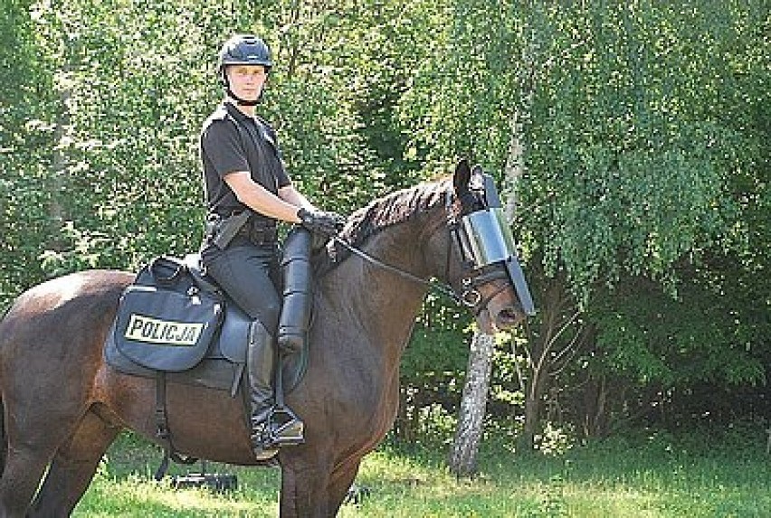 Chorzowscy policjanci z drużyny konnej otrzymali nowy sprzęt...