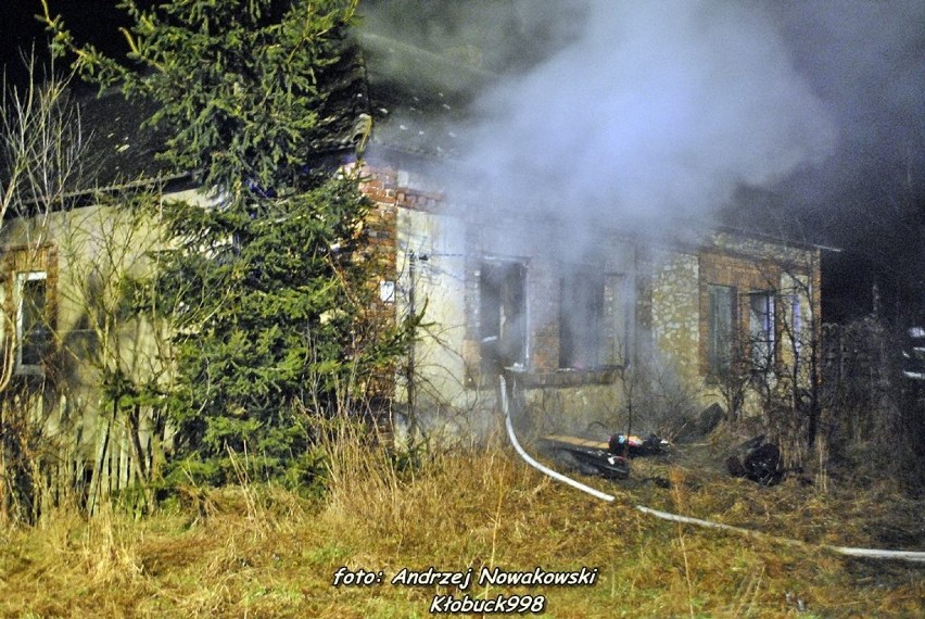 Pożar domu w Wilkowiecku