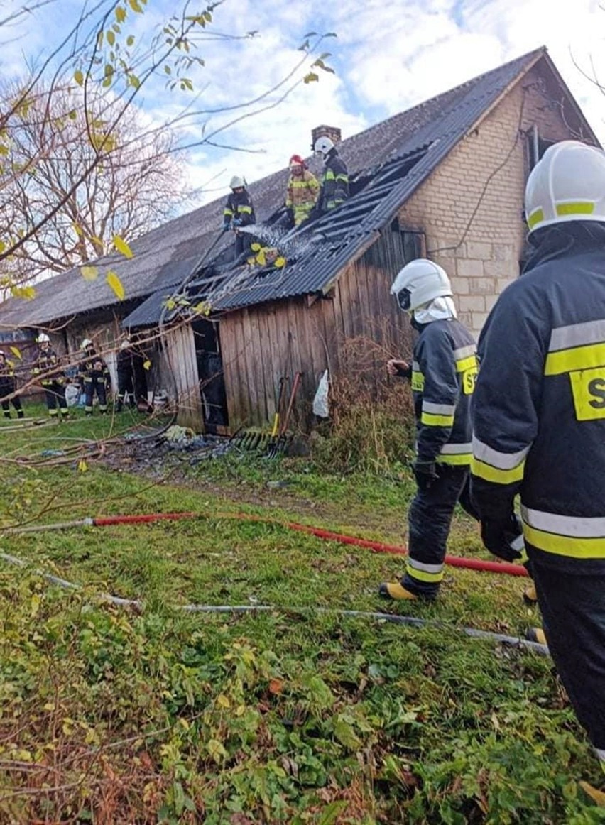 Powiat biłgorajski. Tragiczny pożar domu jednorodzinnego. Strażacy znaleźli w środku zwęglone zwłoki