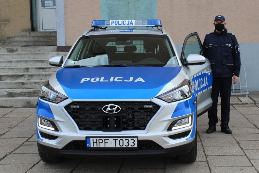 Kolejny w 2021 r. nowy radiowóz dla policji w Wieluniu. Usprawni codzienną służbę wydziału prewencji ZDJĘCIA