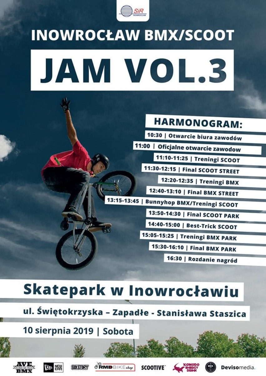 Inowrocław BMX/Scoot Jam Vol. 3 w Skate Parku [zdjęcia]