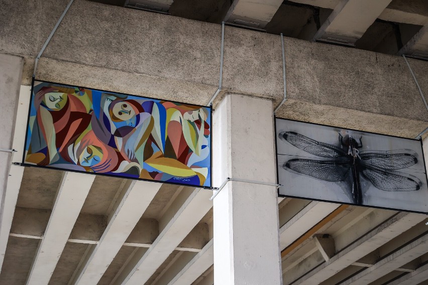 Galeria street art powstaje w Lesznie pod wiaduktem Grota Roweckiego. Właśnie zawisły tam nowe prace