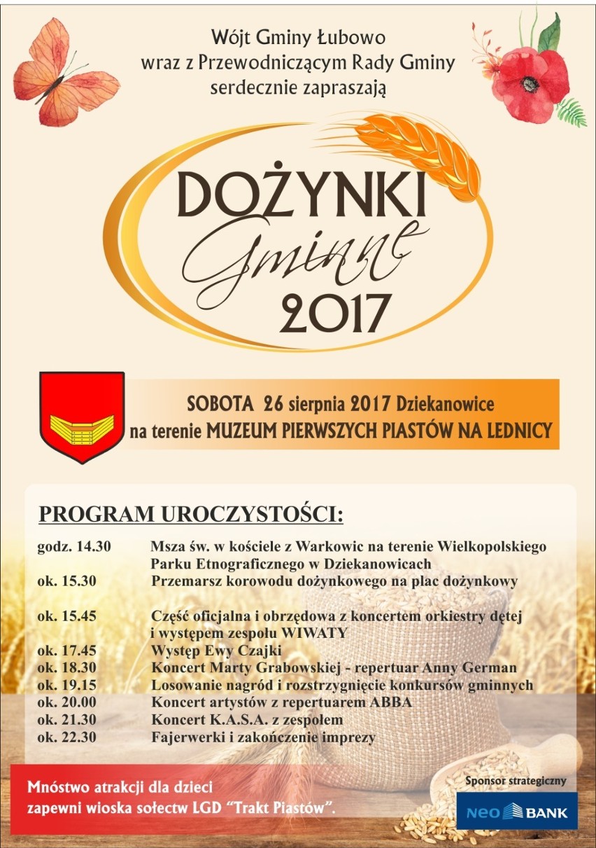 Dożynki w gminie Łubowo w tym roku wyjątkowo odbędą się w...