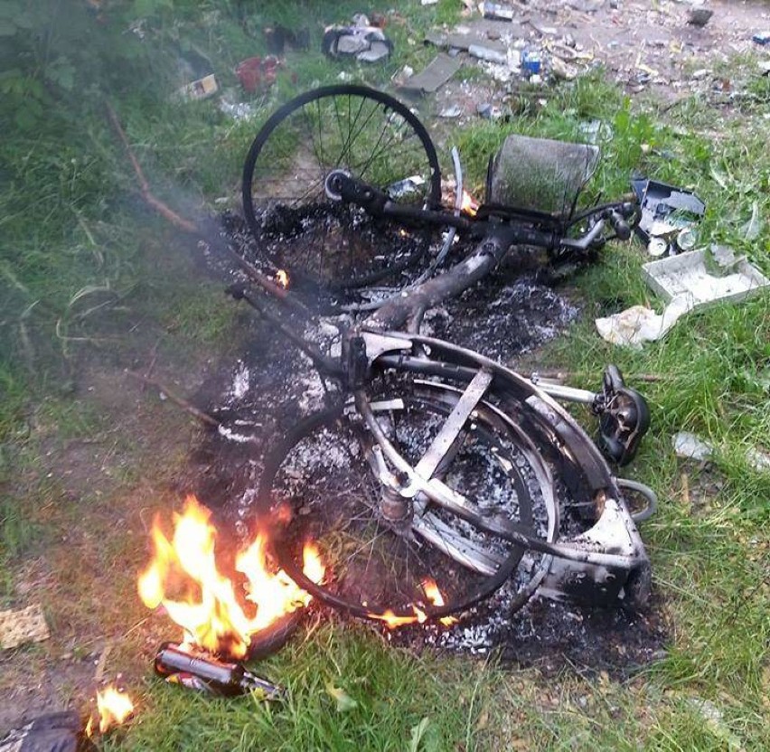 Kto spalił łódzki rower miejski?