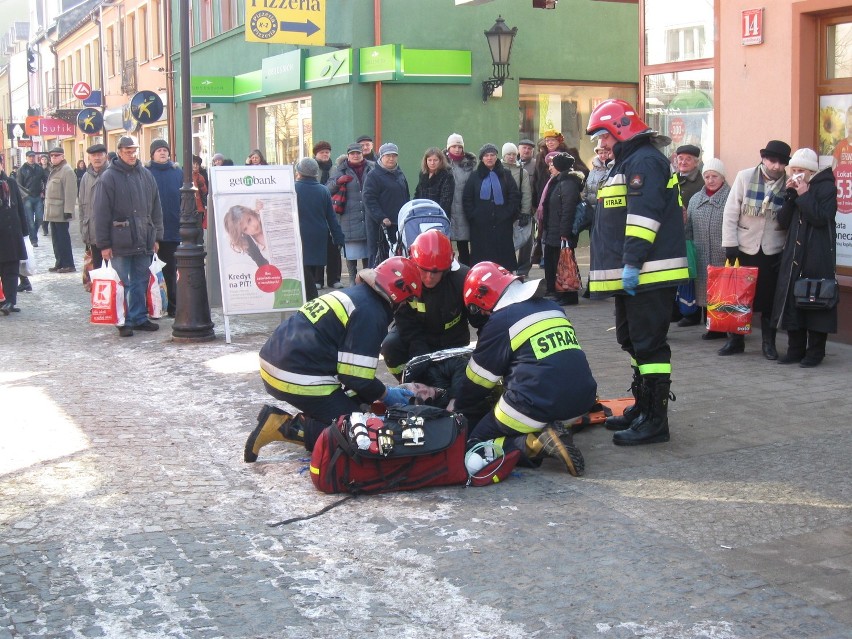 Kutnowska straż pożarna została wezwana do rannej osoby
