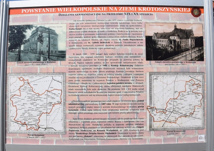 KROTOSZYN: „Powstanie Wielkopolskie na ziemi krotoszyńskiej” - wystawa plenerowa [FOTOGALERIA]