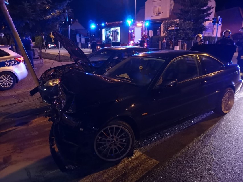 Zderzenie aut przy ul. Gdańskiej w Chojnicach