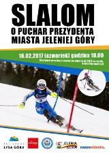 Slalom Łysa Góra. Zawody narciarskie o puchar prezydenta Jeleniej Góry. Start 16 lutego