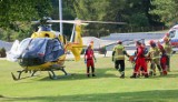 Wezwano helikopter LPR do nieprzytomnego dziecka w Olkuszu