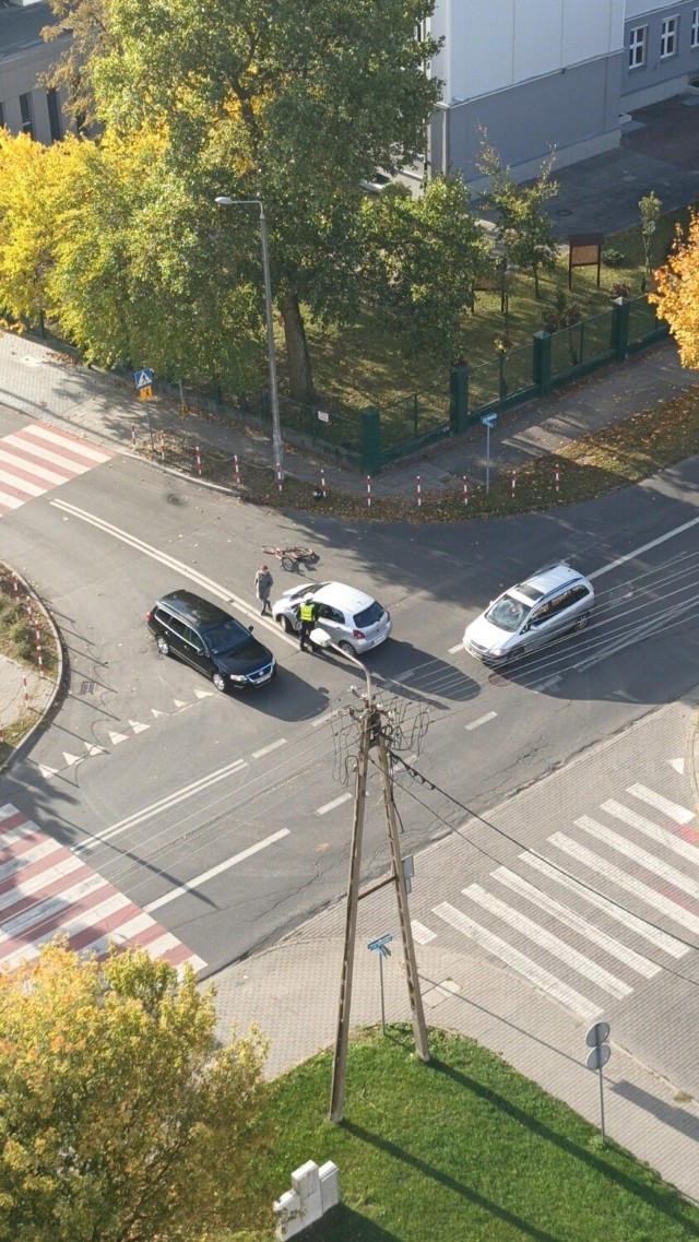 Wypadek na skrzyżowaniu Wiejska - Planty we Włocławku