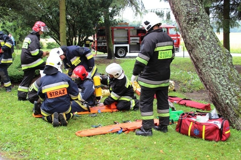 Ćwiczenia strażaków z Braniewa w seminarium duchownym [Zdjęcia]