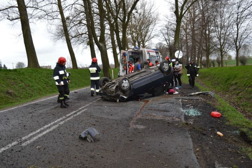 Groźny wypadek samochodowy w Sztumskiej Wsi