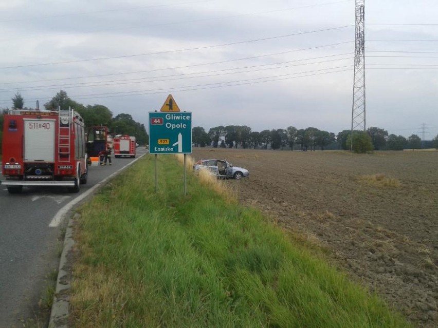 Wypadek na DK-44 w Mikołowie