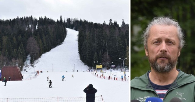 Petycja dotyczy planów budowy nowej stacji narciarskiej na Nosali i odwołania ze stanowiska dyrektora Szymona Ziobrowskiego (na zdjęciu)