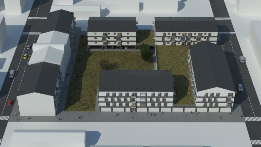 Mieszkanie Plus Tomaszów: Ogłoszony przetarg na budowę mieszkań przy ul. Barlickiego [ZDJĘCIA]