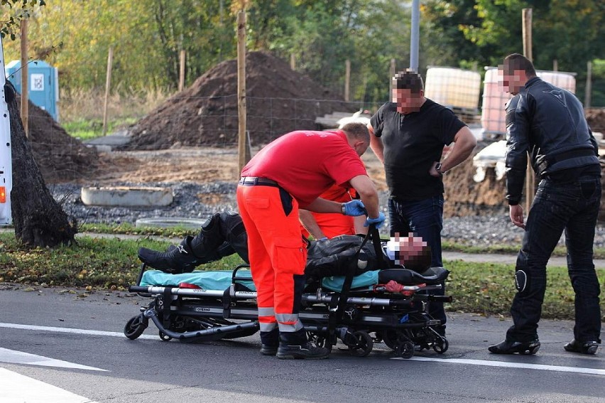 Wypadek na ulicy Nowodworskiej w Legnicy (ZDJĘCIA)