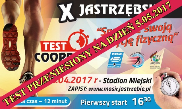 Test Coopera w Jastrzębiu przeniesiony na 5 maja