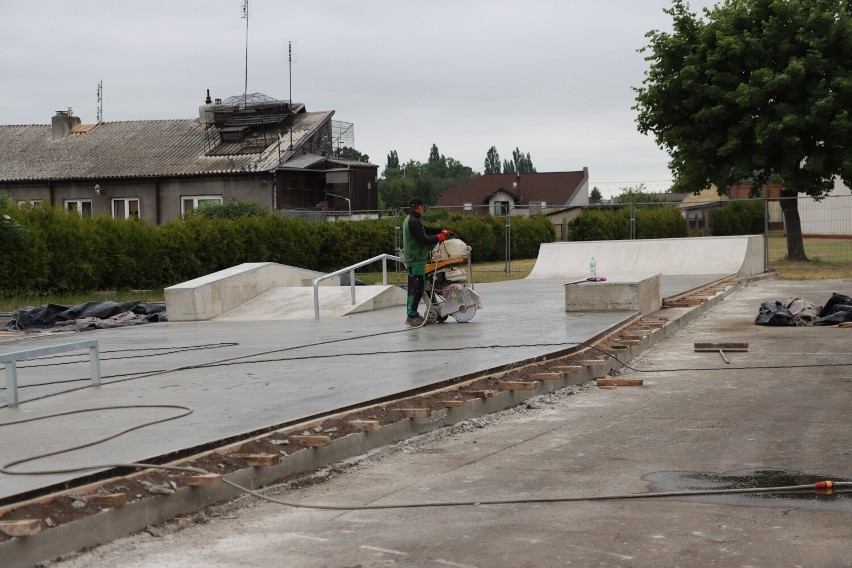 Skatepark w Lubrańcu już prawie gotowy.