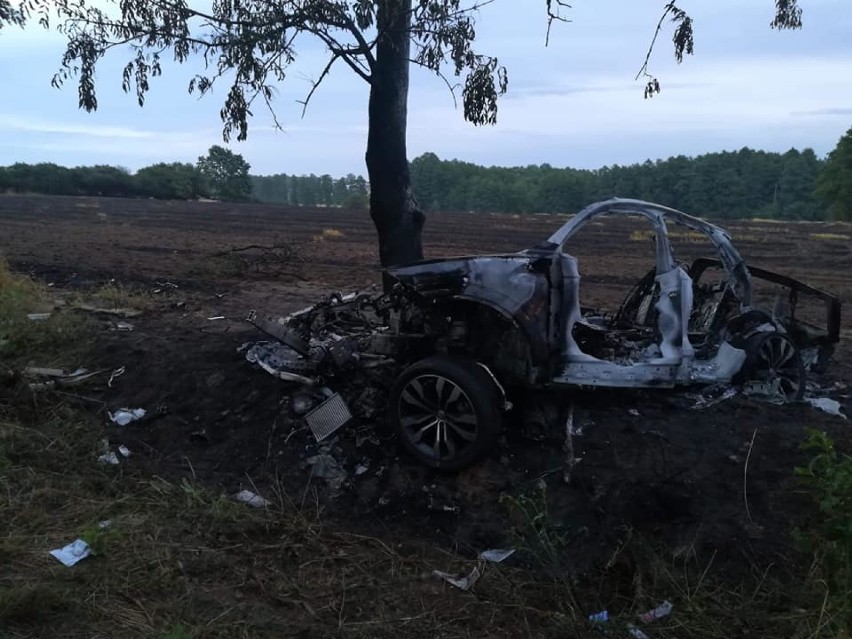 Tragiczny wypadek na drodze Lutom - Ryżyn (21.07.2019)