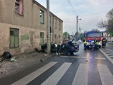 Wypadek na Rąbieńskiej w Łodzi. Ranni [ZDJĘCA]