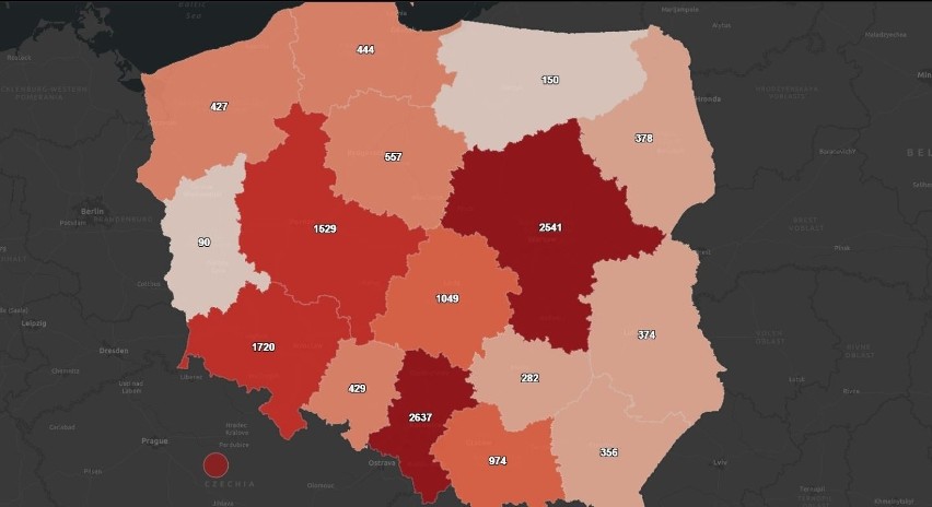 Woj. śląskie epicentrum pandemii koronawirusa. Tutaj jest najwięcej zakażonych w Polsce. Zobacz MAPY