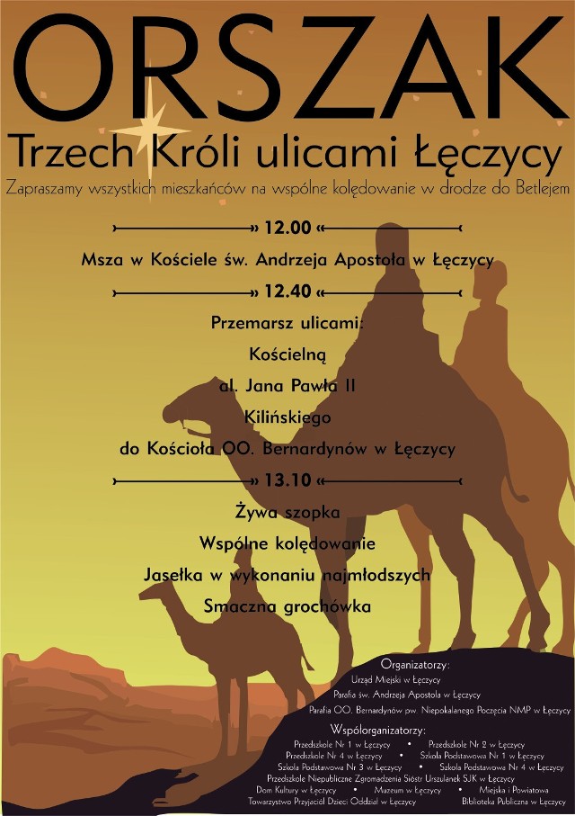 Orszak Trzech Króli przejdzie ulicami Łęczycy