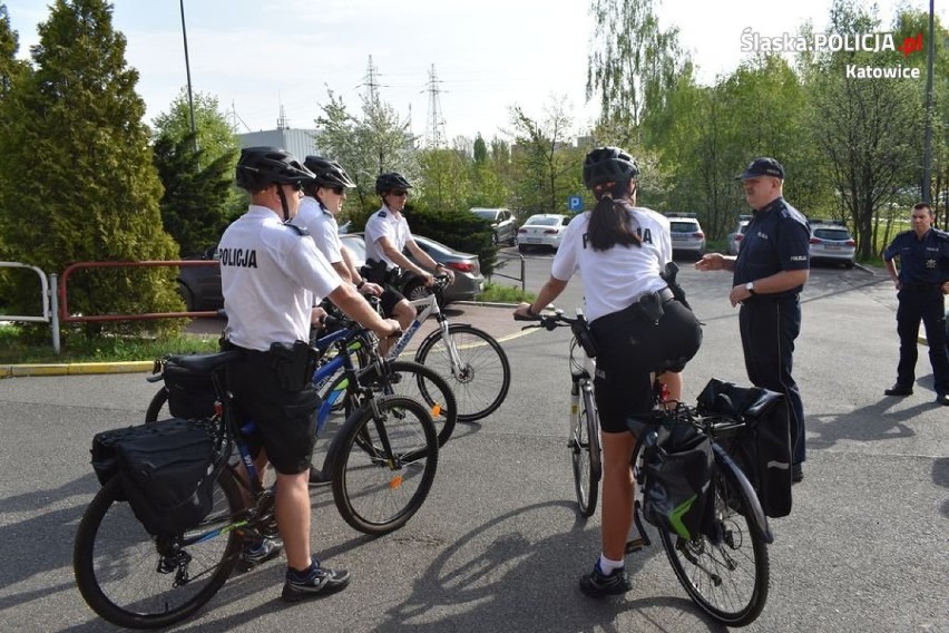 Policjanci z grupy rowerowej rozpoczęli patrole w Katowicach