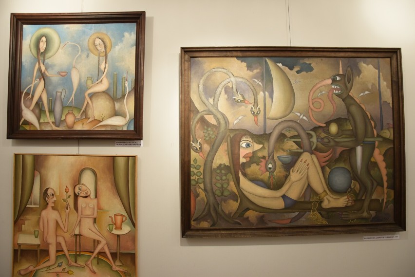 Obrazy Mariana Dudka oraz prace inspirowane jego malarstwem w Akademii Twórczości w Skierniewicach