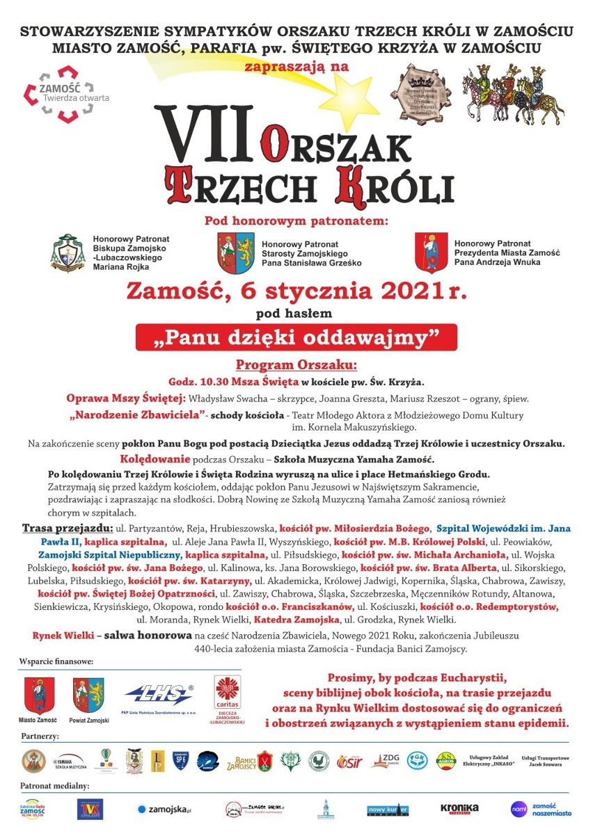 VII Orszak Trzech Króli w Zamościu