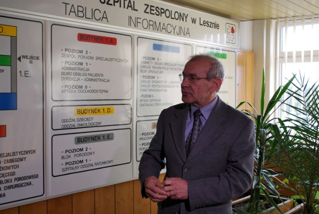 Marian Zalejski kieruje Wojewódzkim Szpitalem Zespolonym w Lesznie od 24 stycznia 2012 roku