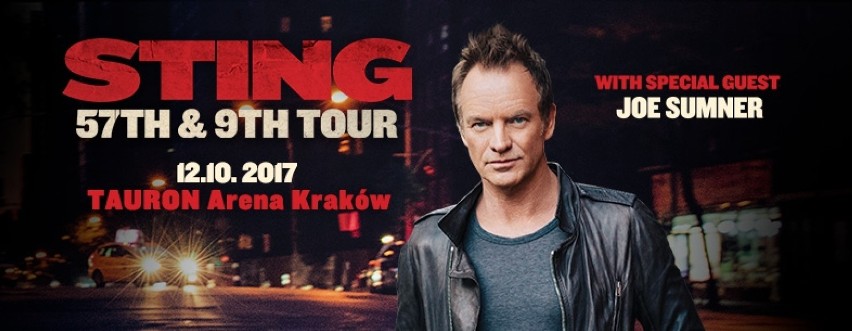 12 października 2017 r. Kraków odwiedzi... Sting!
Trasa 57th...