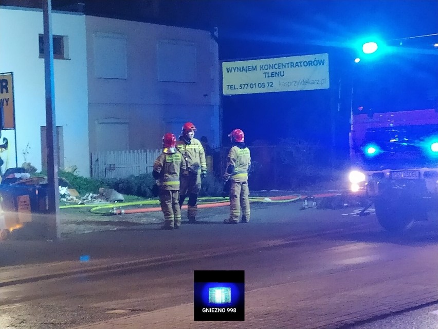 Gniezno. Pożar w budynku przy ulicy Witkowskiej