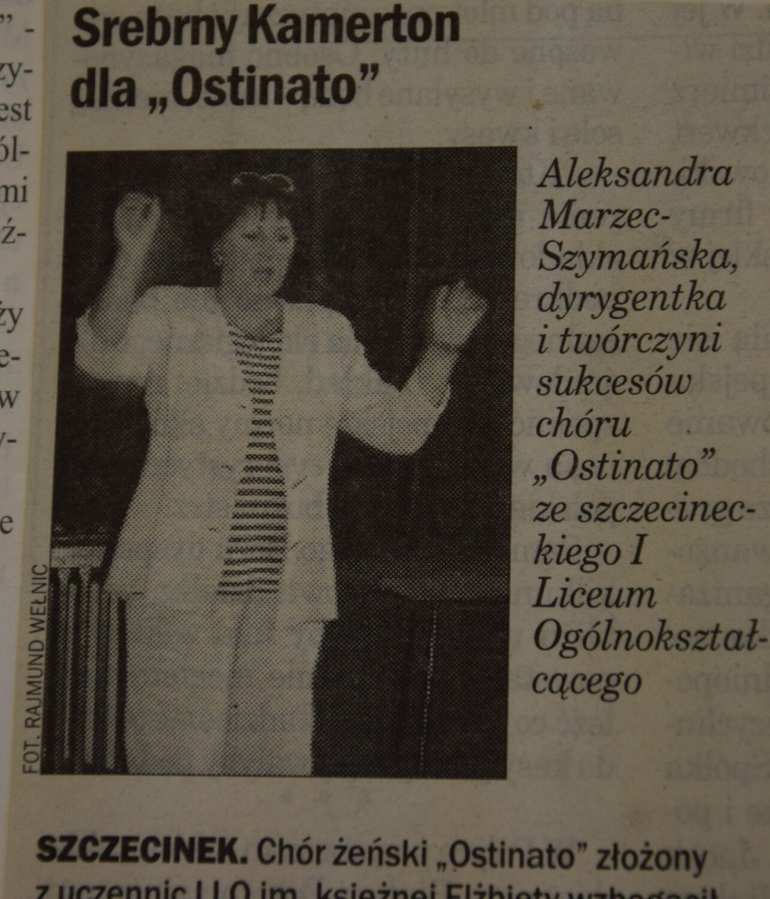 Wspomnienie chóru żeńskiego Ostinato ze Szczecinka. Rozsławiał I LO i Szczecinek [zdjęcia]
