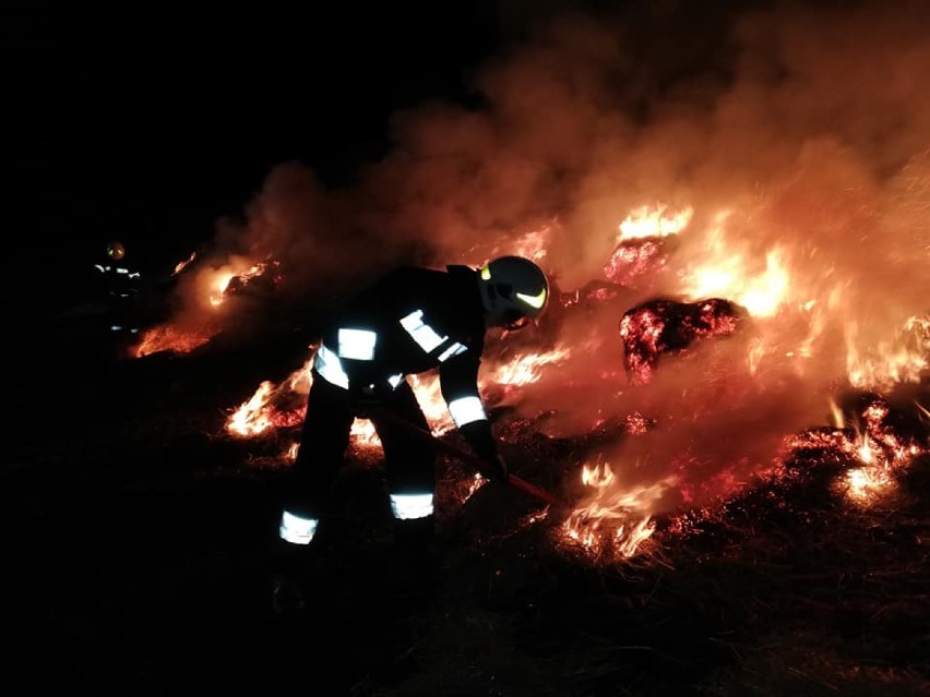 Gmina Skoki: W nocy strażacy walczyli z pożarem [ZDJĘCIA] 