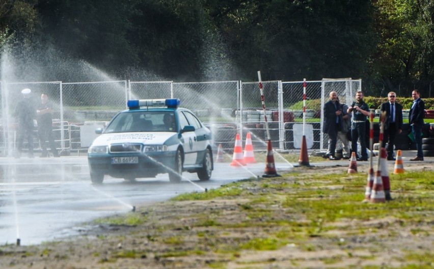 Na Kartodromie przy ul. Fordońskiej 116 zawodnicy...