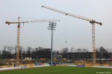 Budowa stadionu Górnika Zabrze: Nowe żurawie [ZDJĘCIA]