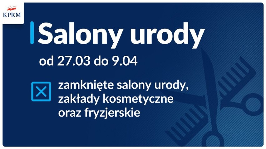 Salony fryzjerskie i kosmetyczne

Od 27 marca zakaz...